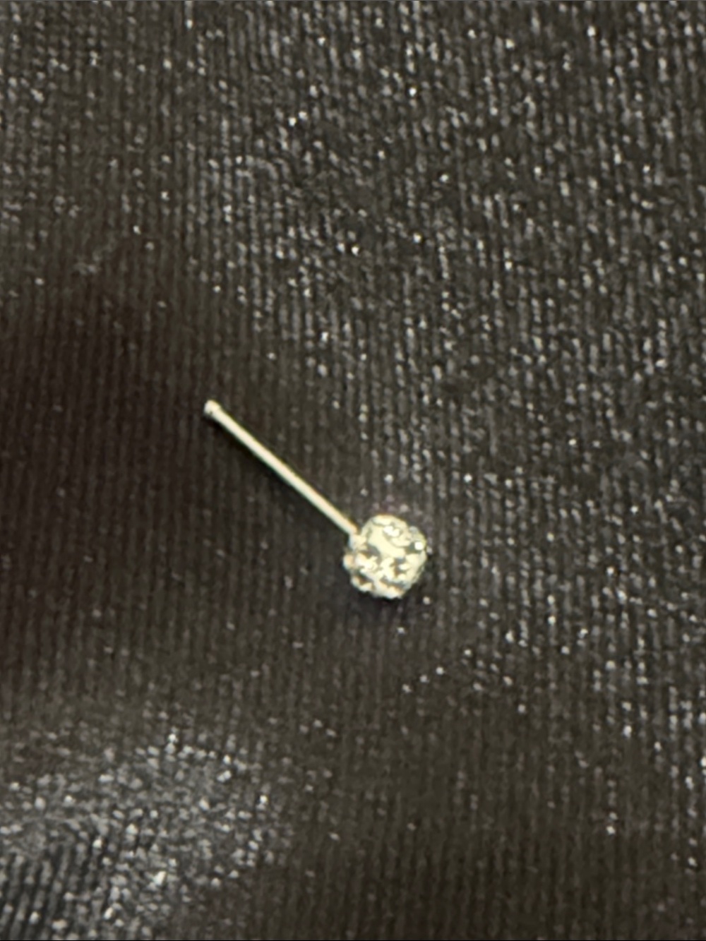 Sterling Silver Clear Crystal Nose Stud - Single